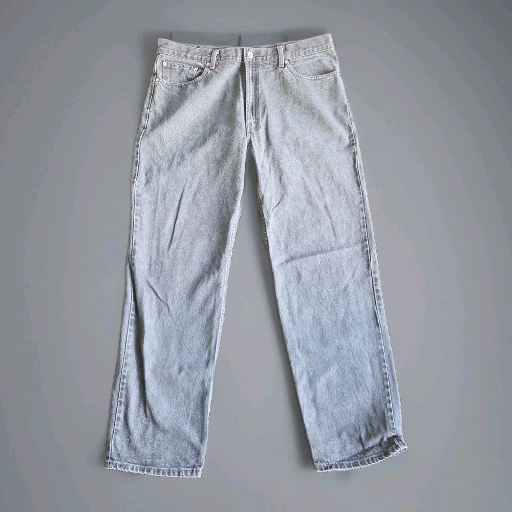 Levis 550 Jeans Mens Size 40x34 Relaxed Fit Gray 100% Cotton Vintage Medium Wash